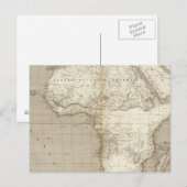 アフリカの地図2 ポストカード (正面/裏面)