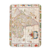 アフリカの地図2 マグネット (縦)