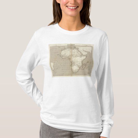 アフリカの地図2 Tシャツ (正面)