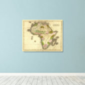 アフリカの地図 キャンバスプリント (インサイチュ (ウッドフロア))