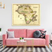 アフリカの地図 キャンバスプリント (インサイチュ (リビング))