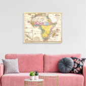 アフリカの地図 キャンバスプリント (インサイチュ (リビング))