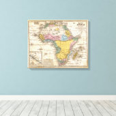 アフリカの地図 キャンバスプリント (インサイチュ (ウッドフロア))