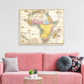 アフリカの地図 キャンバスプリント (インサイチュ (リビング))