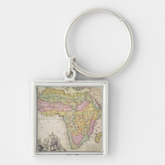 アフリカの地図 キーホルダー (正面)