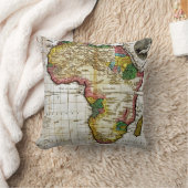 アフリカの地図 クッション (ブランケット)