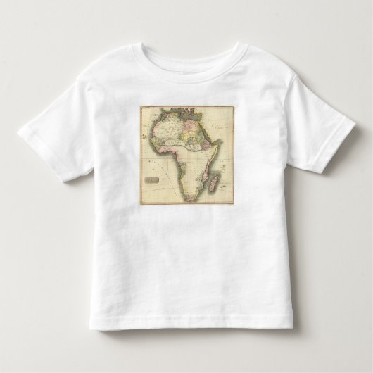 アフリカの地図 トドラーTシャツ (正面)