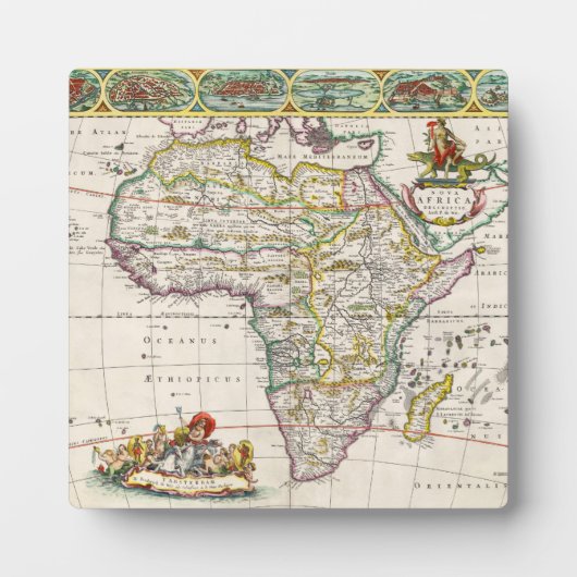アフリカの地図 |ノバアフリカ フォトプラーク (正面)