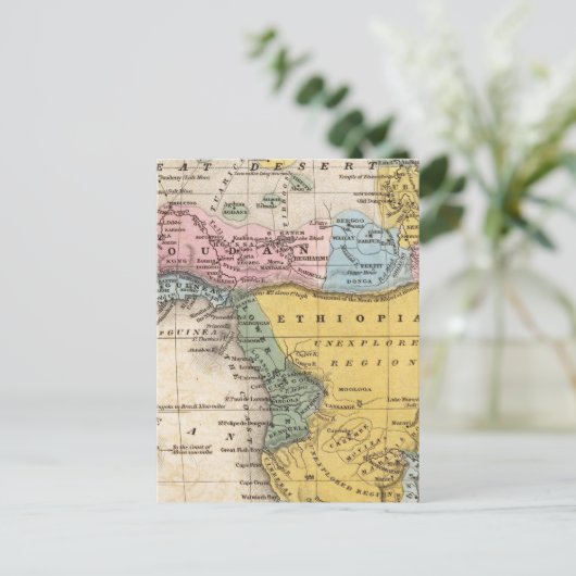 アフリカの地図 ポストカード (スタンド正面)