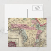 アフリカの地図 ポストカード (正面/裏面)