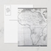 アフリカの地図 ポストカード (正面/裏面)