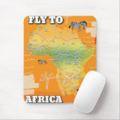 アフリカの地図 マウスパッド (マウス)