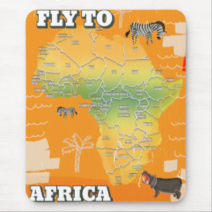 アフリカの地図 マウスパッド