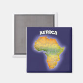 アフリカの地図 マグネット (正面/裏面)
