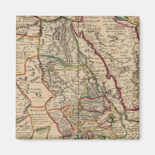 アフリカの地図 マグネット (正面)