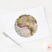 アフリカの地図 ラウンドシール (封筒)