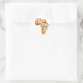 アフリカの地図 ラウンドシール (バッグ)