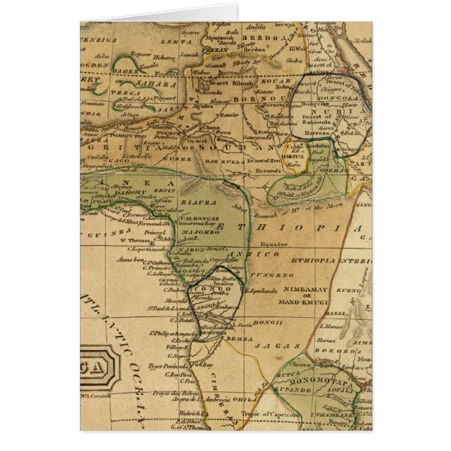 アフリカの地図：ワーチェスター (正面)