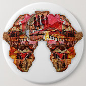 アフリカの地図：文化で季節をお祝いしよう 缶バッジ (正面)