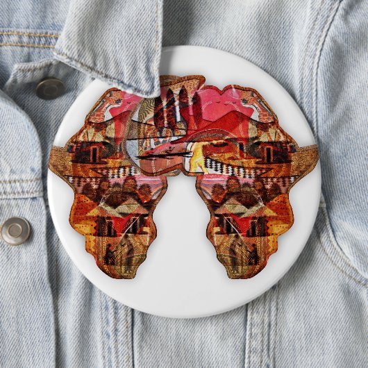 アフリカの地図：文化で季節をお祝いしよう 缶バッジ (インサイチュ)