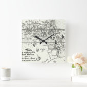 アフリカの地図 | 1500 スクエア壁時計 (ホーム)