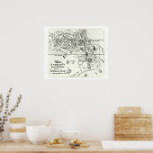 アフリカの地図 | 1500 ポスター (キッチン)