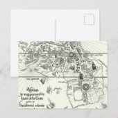 アフリカの地図 | 1500 ポストカード (正面/裏面)