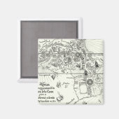 アフリカの地図 | 1500 マグネット (正面/裏面)
