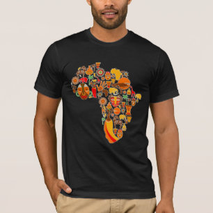 アフリカの地図 Tシャツ