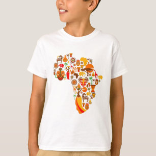 アフリカの地図Tシャツ Tシャツ