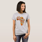 アフリカの地図Tシャツ Tシャツ (正面フル)