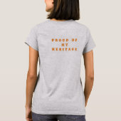 アフリカの地図Tシャツ Tシャツ (裏面)
