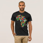 アフリカの地図Tシャツ Tシャツ (正面フル)