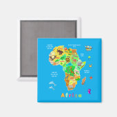 アフリカの地子供へ図 マグネット (正面/裏面)
