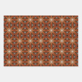 アフリカの地球のシームレスな民族パターンセット1 ラッピングペーパーシート (正面2)