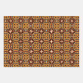 アフリカの地球のシームレスな民族パターンセット4 ラッピングペーパーシート (正面3)