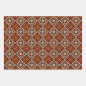 アフリカの地球のシームレスな民族パターンセット4 ラッピングペーパーシート (正面2)