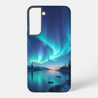 アフリカの壮大な景色を望む農村 SAMSUNG GALAXY S22+ケース