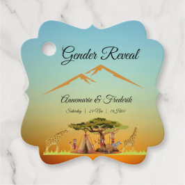 アフリカの夕日を男女で明らかにする フェイバータグ