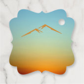 アフリカの夕日を男女で明らかにする フェイバータグ (裏面)