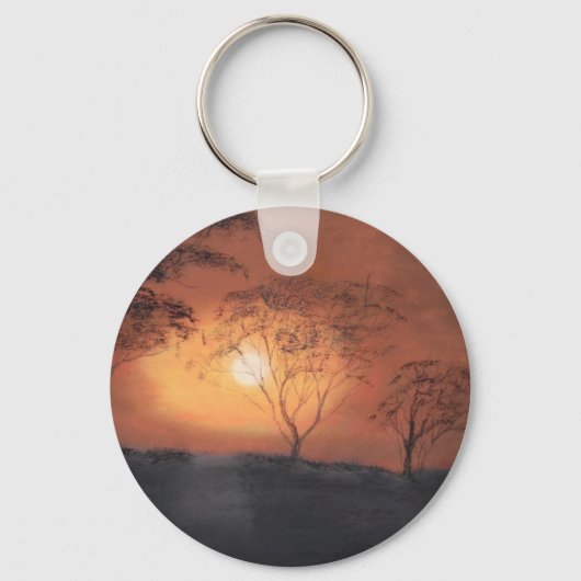 アフリカの夕日 キーホルダー (正面)