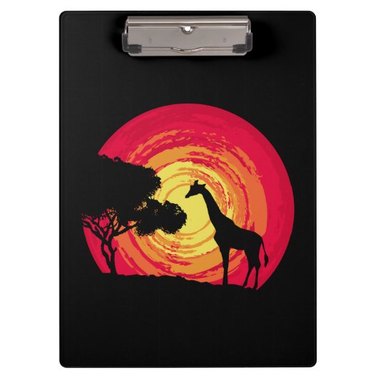 アフリカの夕日 クリップボード (正面)
