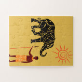 アフリカの夕日 ジグソーパズル (横)