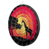 アフリカの夕日 ダーツボード (正面右)