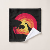 アフリカの夕日 バスタオルセット (ウォッシュタオル)