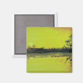 アフリカの夕日 マグネット (正面/裏面)