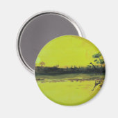 アフリカの夕日 マグネット (正面/裏面)