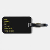 アフリカの夕日 ラゲッジタグ (裏面横)