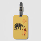 アフリカの夕日 ラゲッジタグ (正面縦)