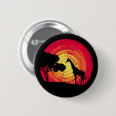 アフリカの夕日 缶バッジ (正面&裏面)